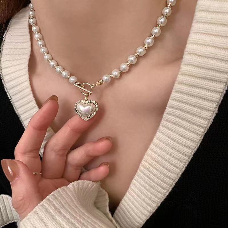 New Vintage Imitation Pearl Ch - Pearl Choker Necklace Vintage recension och pris