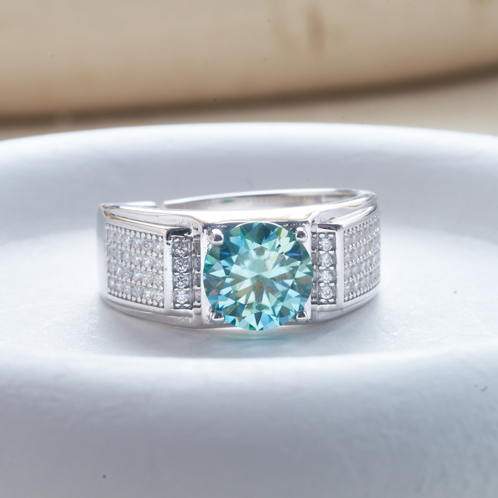 1 carat natural blue color moi - Moissanite Engagement Ring 1 Carat recension och pris