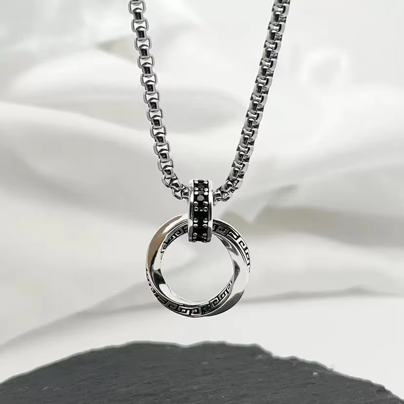 New 925 Sterling Silver Neckla - 925 Sterling Silver Chain Necklace Men recension och pris