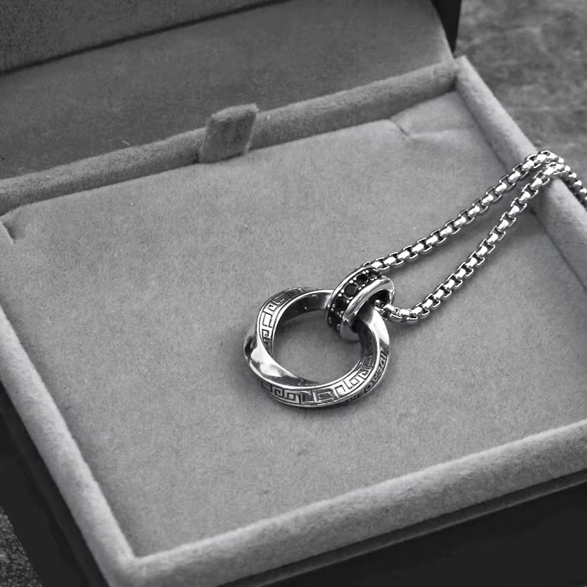 New 925 Sterling Silver Neckla - 925 Sterling Silver Chain Necklace Men recension och pris