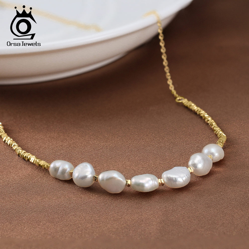ORSA JEWELS Vintage 925 Sterli - Pearl Choker Necklace Vintage recension och pris