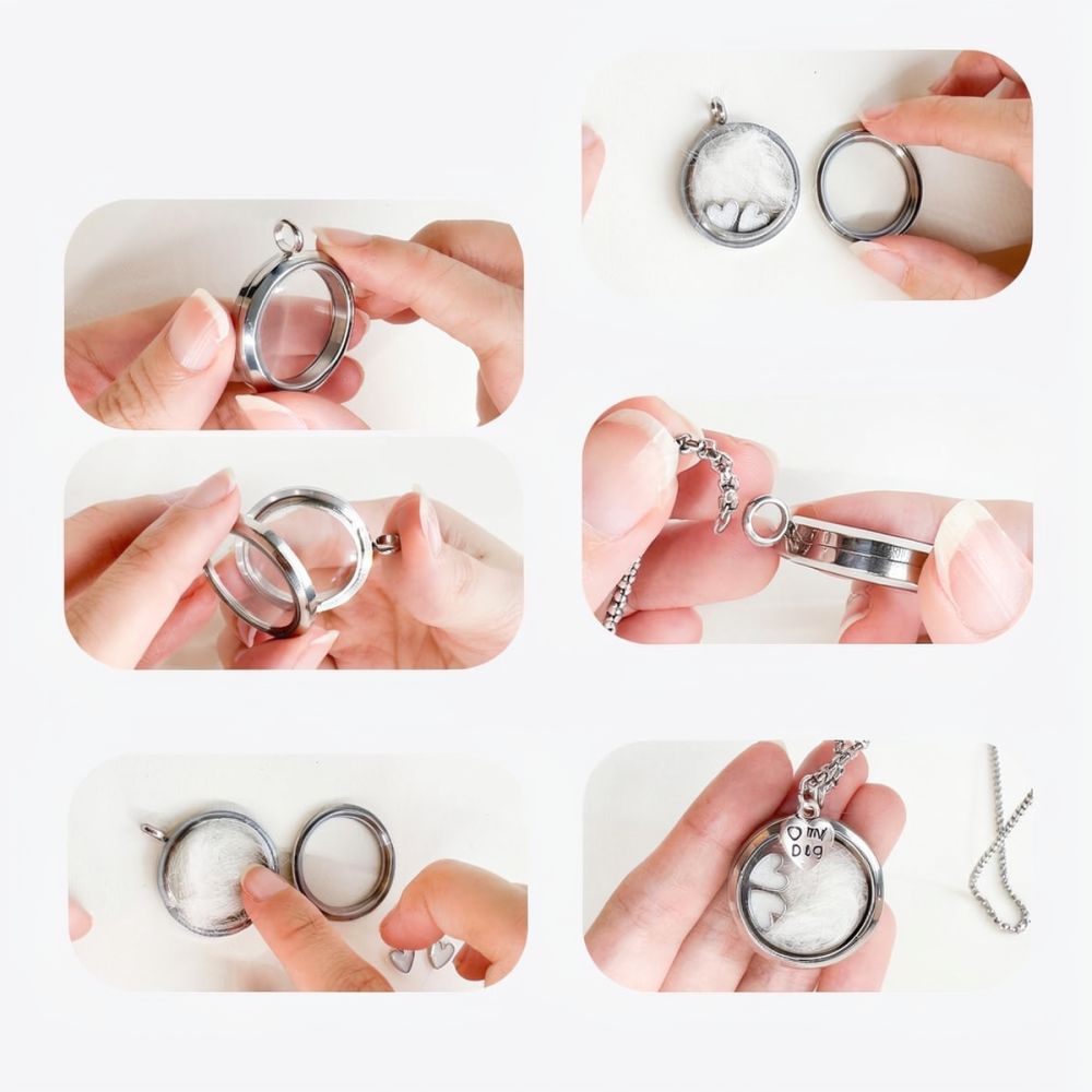 Stainless Steel Heart Keepsake - Heart Locket Necklace Photo recension och pris