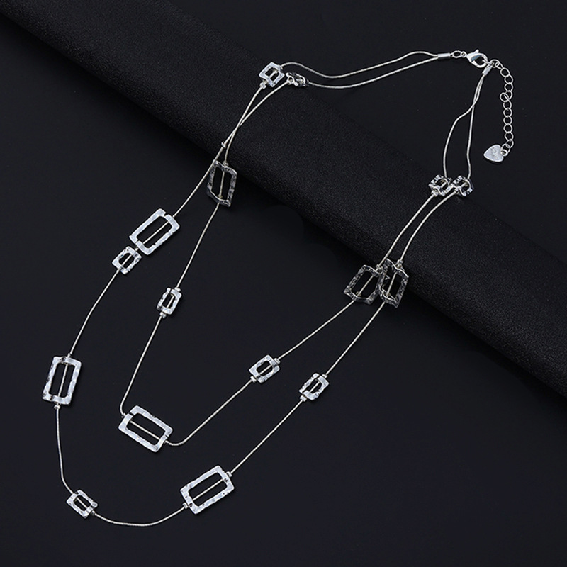 Layered Long Chain Necklace Ha - Layered Pendant Necklace Aesthetic recension och pris