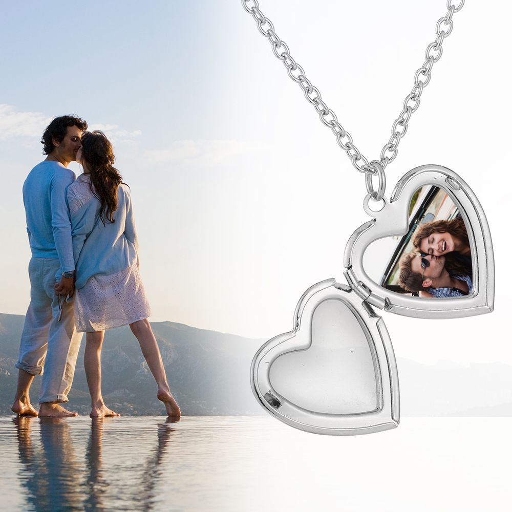 Lover Fashion Friend Jewelry C - Heart Locket Necklace Photo recension och pris
