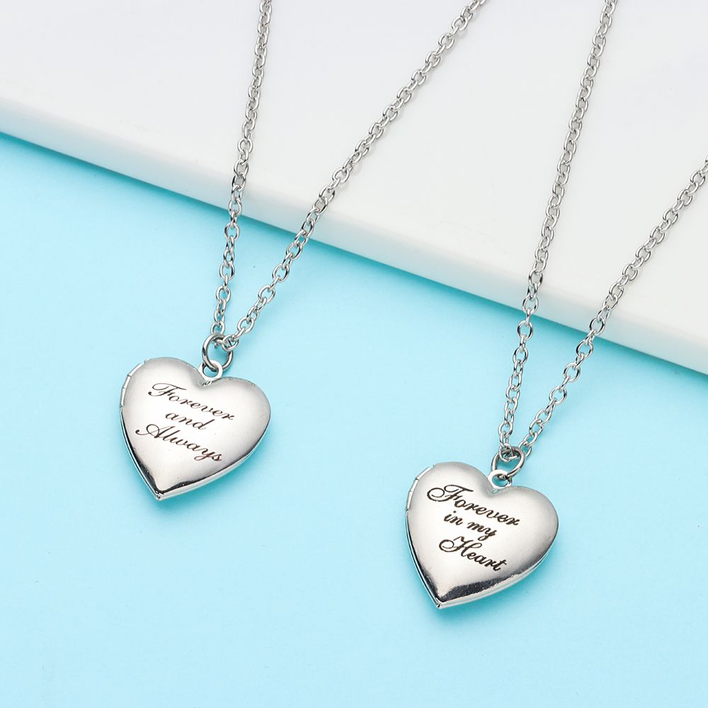 Lover Fashion Friend Jewelry C - Heart Locket Necklace Photo recension och pris