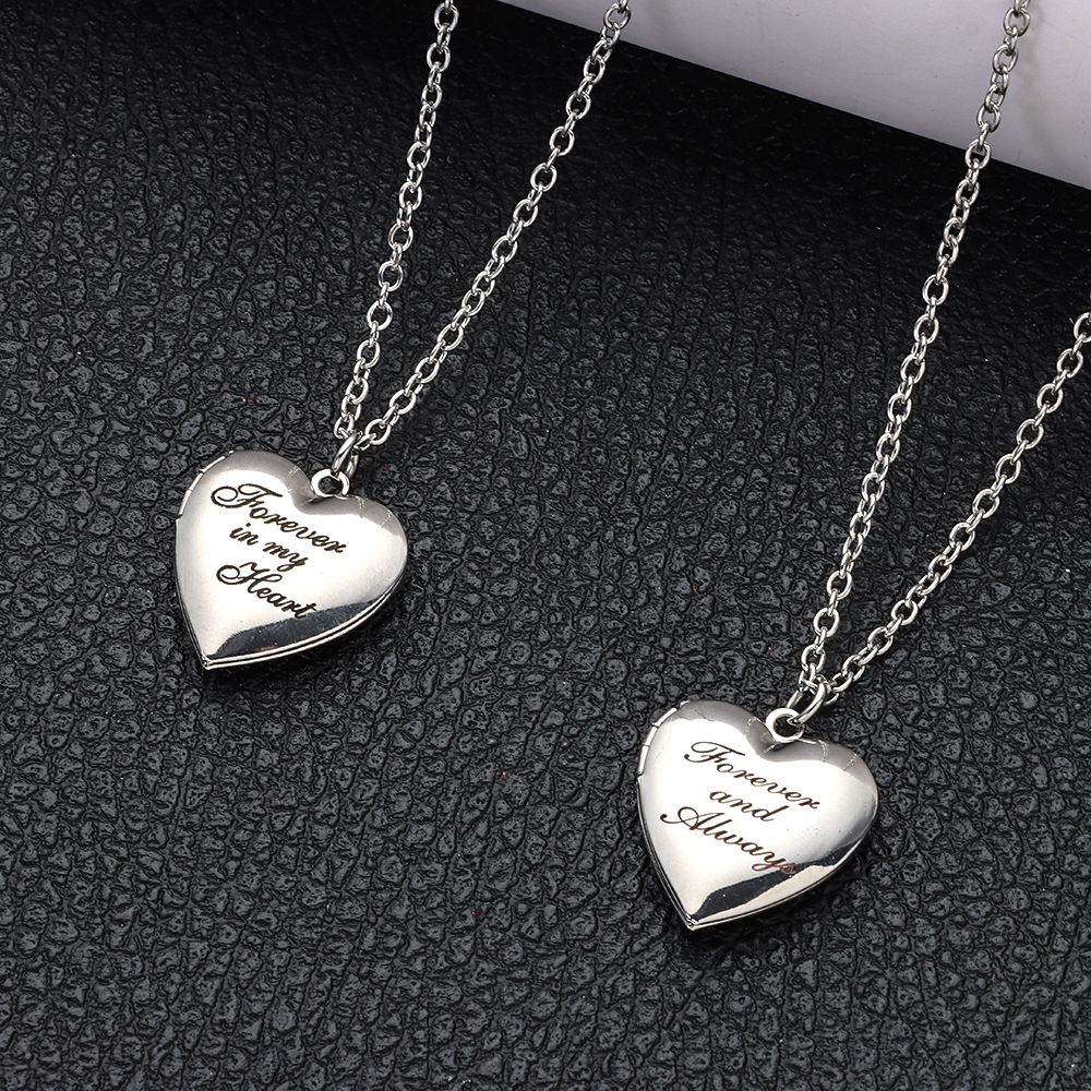 Lover Fashion Friend Jewelry C - Heart Locket Necklace Photo recension och pris