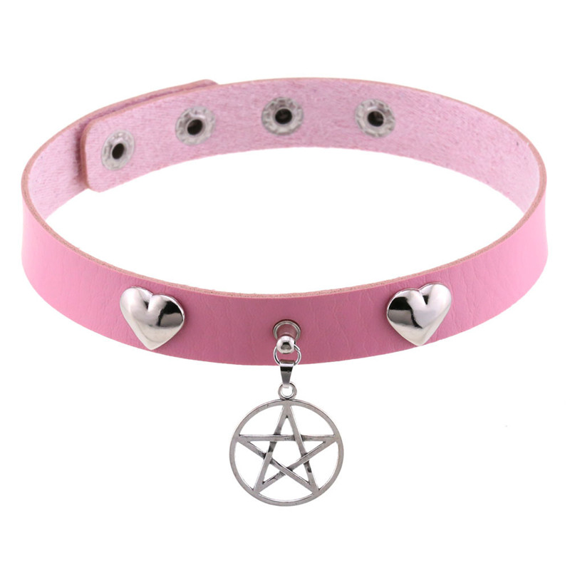 Punk Halloween Emo Cosplay Bla - Goth Punk Spike Choker recension och pris