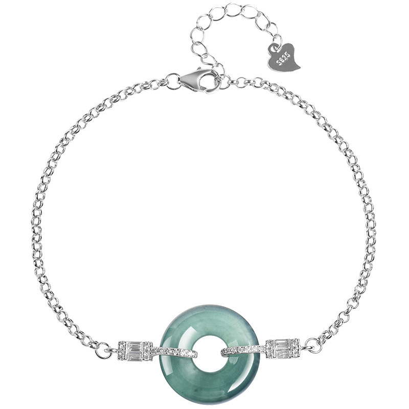 Blue Myanmar Jadeite Ring Brac - Bracelets recension och pris