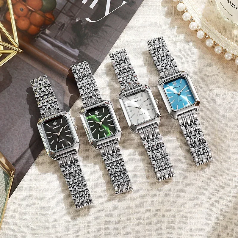 Women Retro Square Metal Band  - Watch Accessories recension och pris