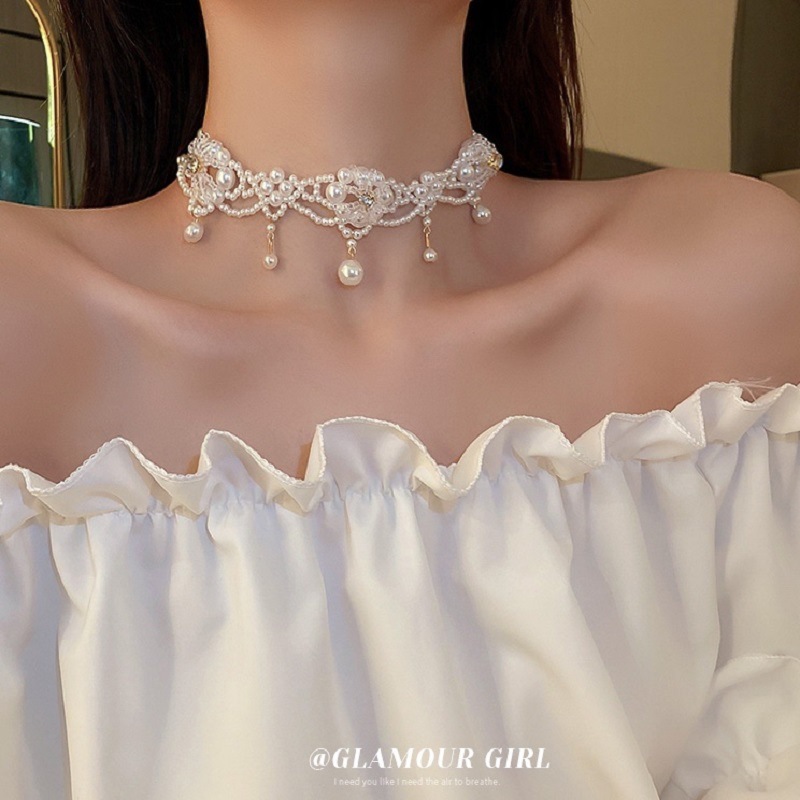 Luxury Vintage Pearl Choker Ne - Pearl Choker Necklace Vintage recension och pris