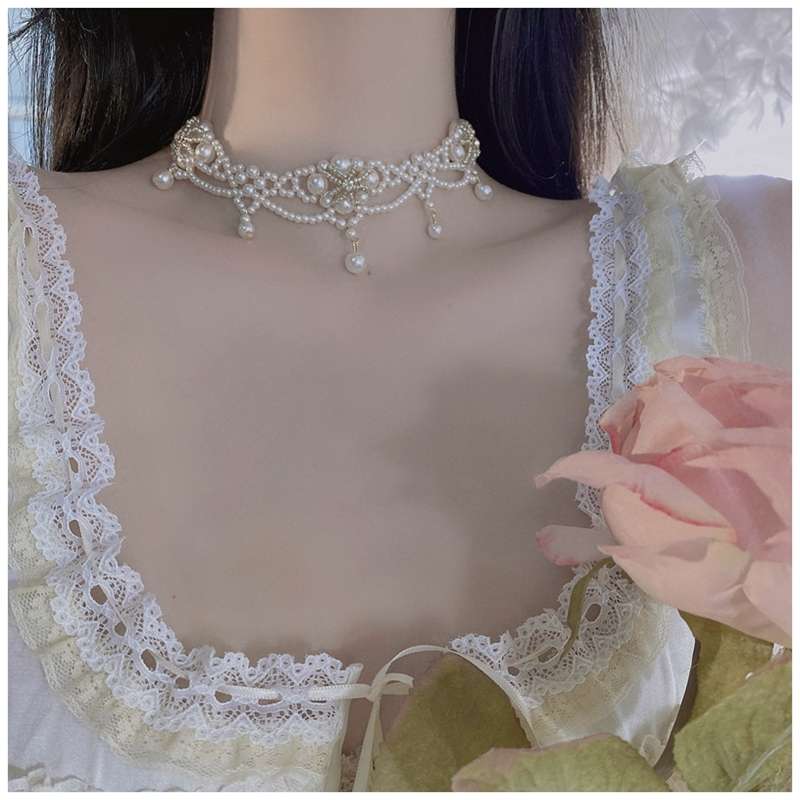 Luxury Vintage Pearl Choker Ne - Pearl Choker Necklace Vintage recension och pris