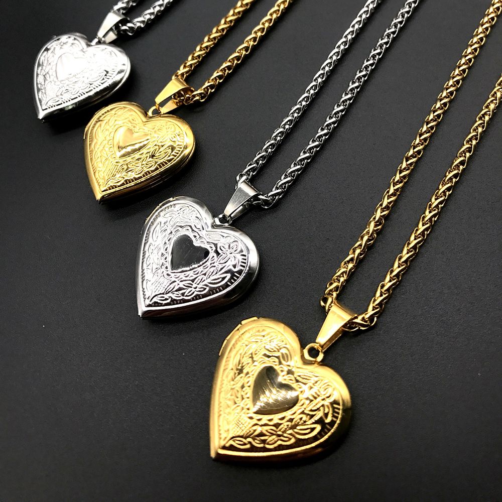 Fashion Photo Picture Locket N - Heart Locket Necklace Photo recension och pris